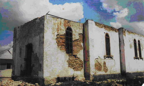 The Dormition Church, half-demolished, 2003